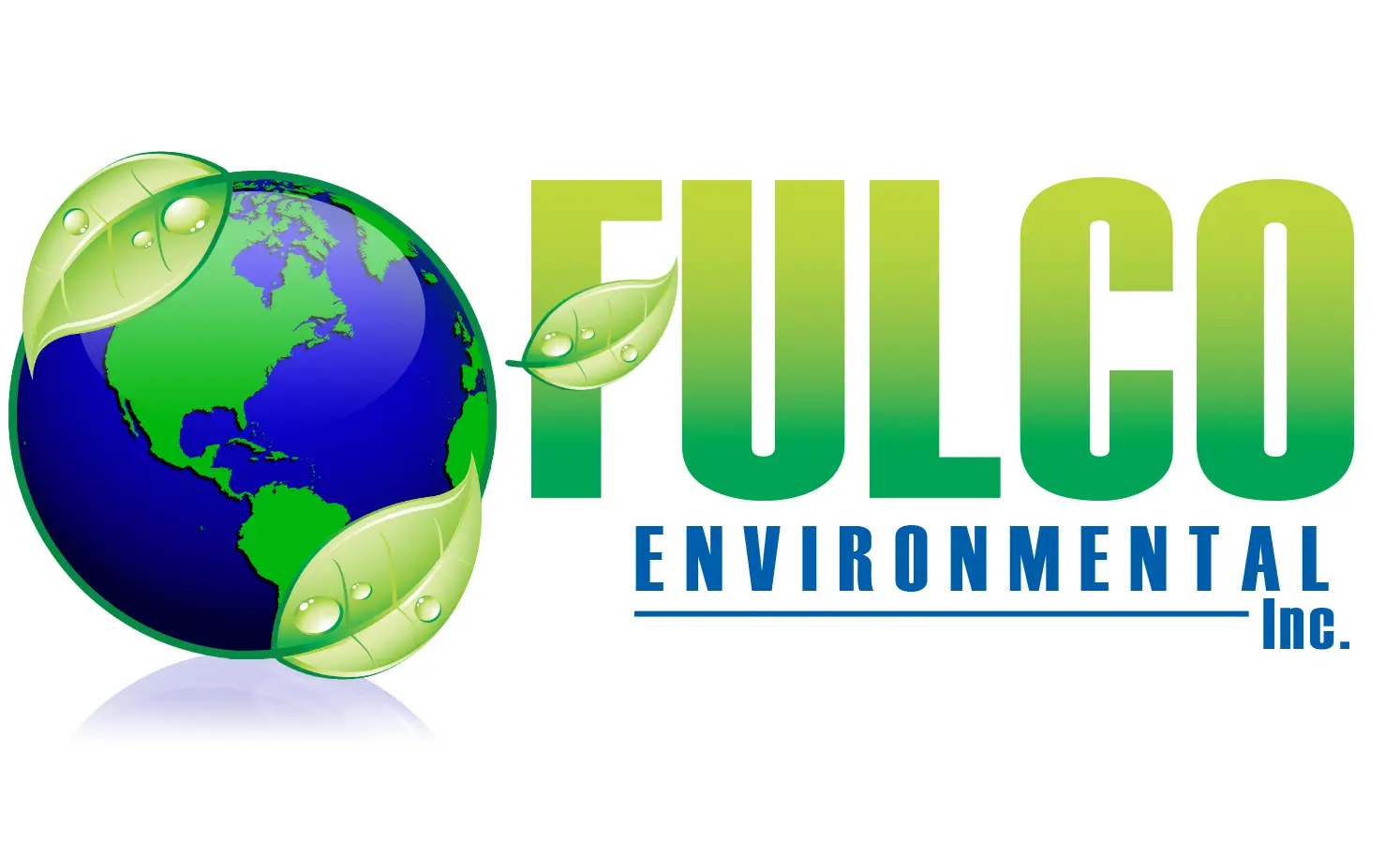 Logo featuring a globe with green leaves and the word 'FULGO' for an environmental theme.